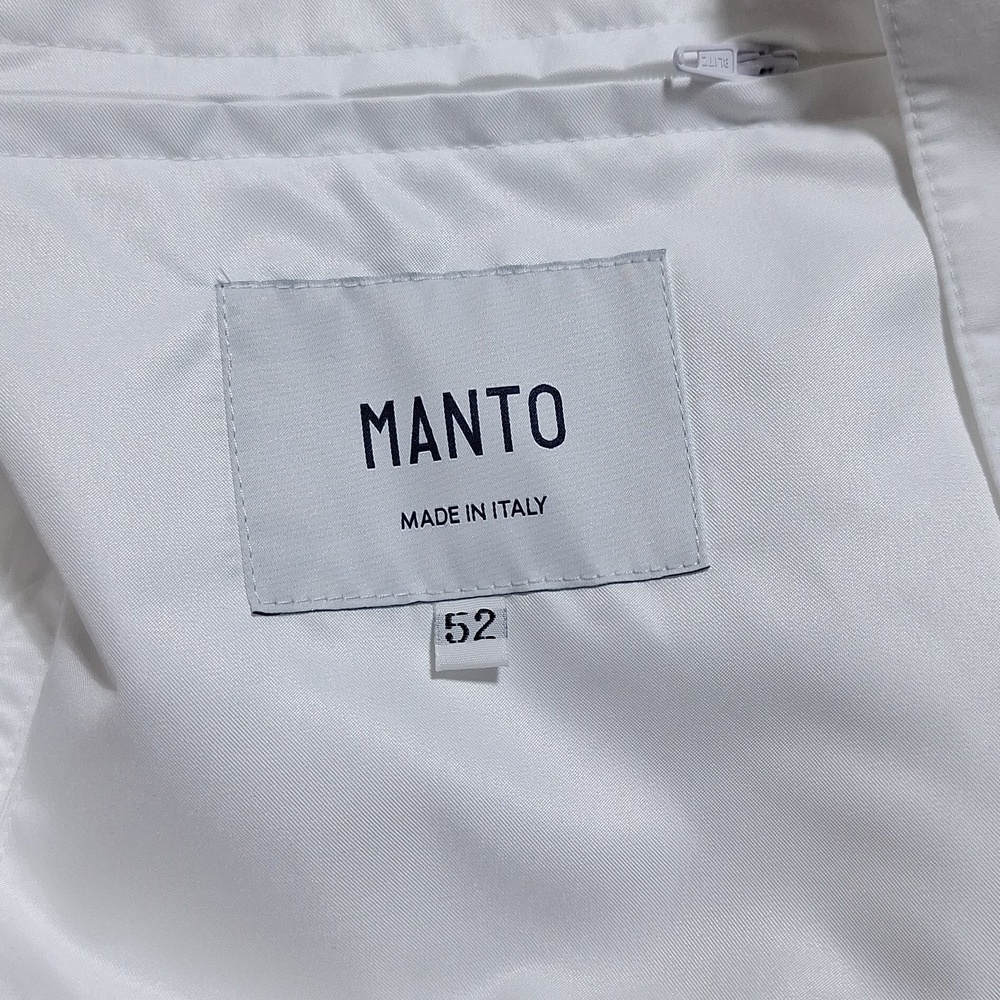 NWT Manto mens White Safari jacket, de Ball, Belseta, size 52 or US 42, Medium - Picture 5 of 15